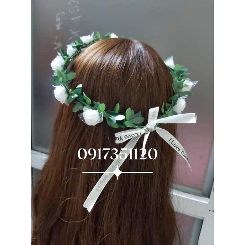 Vòng hoa đội đầu chụp ảnh kỷ yếu rẻ đẹp