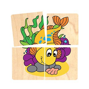 Đồ chơi gỗ Ghép hình 10 con vật | Winwintoys 64392 | Phát triển trí tưởng tượng và nhận biết các loài động vật