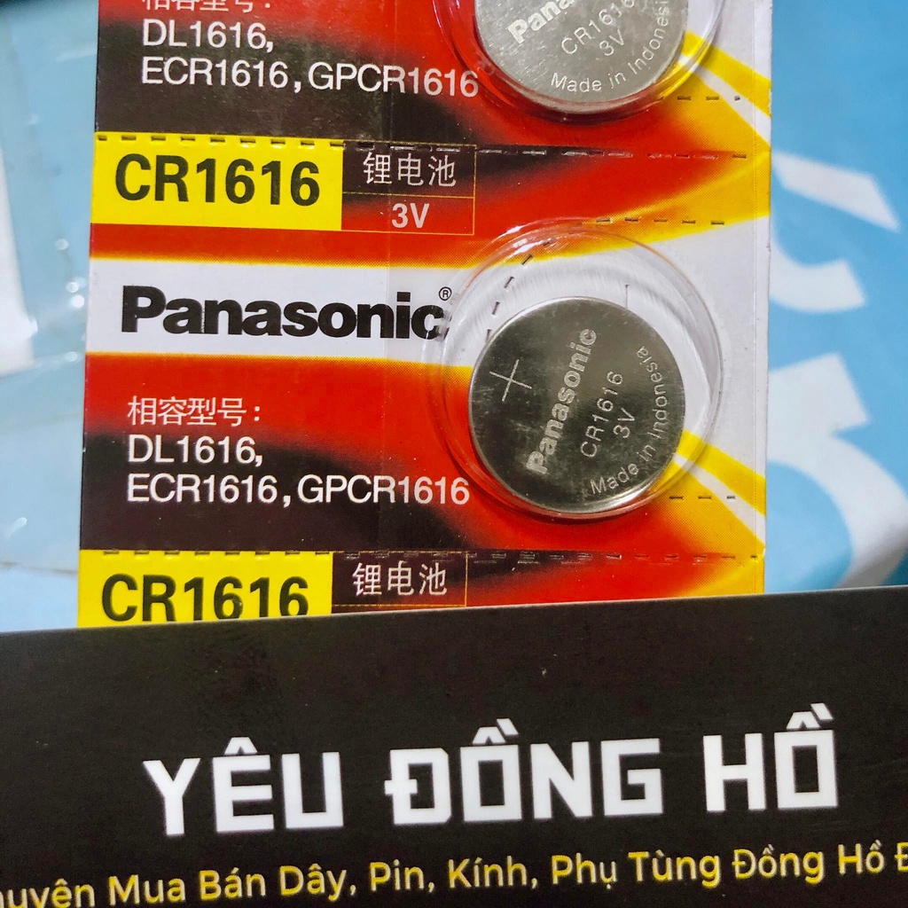 Vỉ 1 viên Pin Panasonic CR1616 1616 Pin 3v Chính Hãng Japan