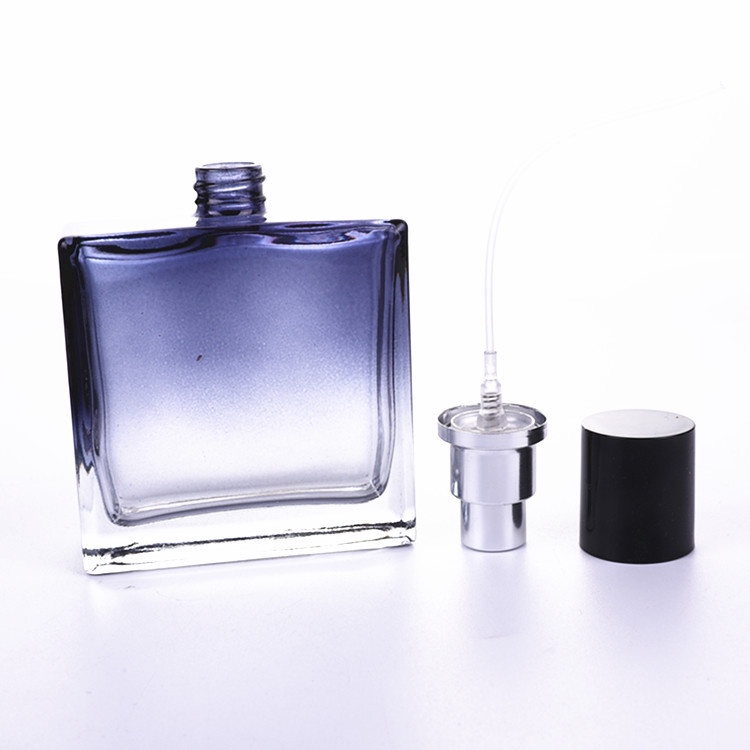 Lọ Chiết Nước Hoa Rỗng Bằng Thủy Tinh Màu Xanh Dương Gradient Sang Trọng 30/50ml