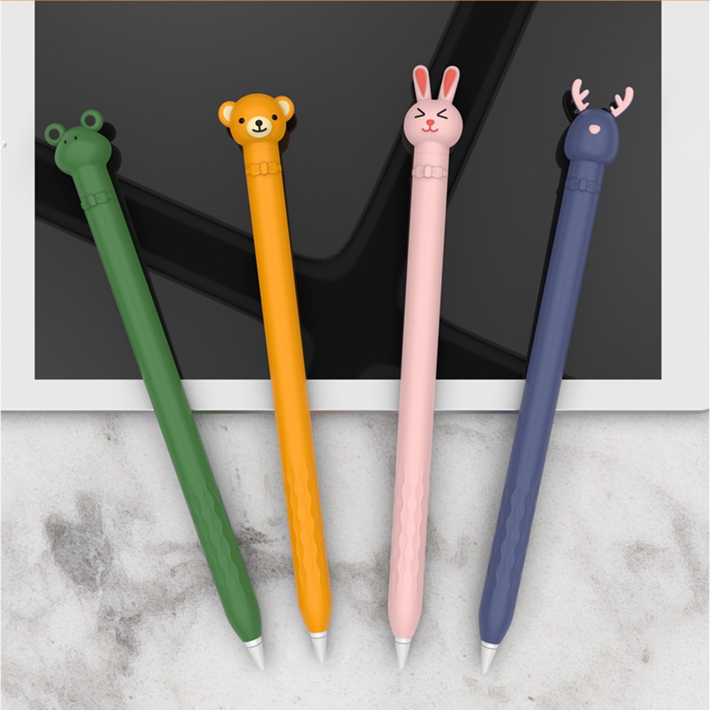 Dllencase Vỏ Bảo Vệ Bút Cảm Ứng For ipad Pencil 1 A305 Bằng Silicon Dẻo Họa Tiết Hoạt Hình Động Vật Nhiều Màu Chống Sốc