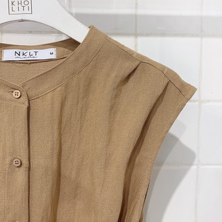 Đầm maxi nút cột eo TK - DTK121