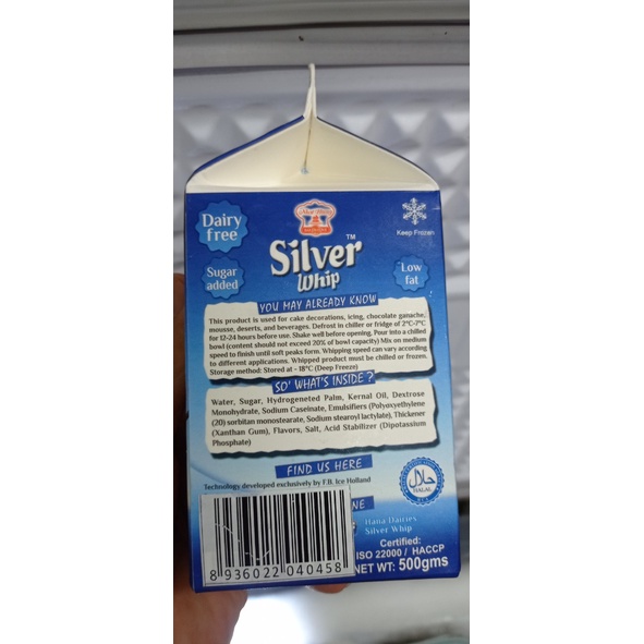 [HỎA TỐC] Whipping Cream Silver Whip (500ml) Kem topping trang trí bánh kem, thức uống
