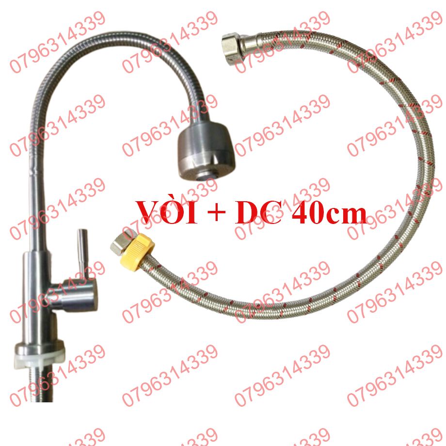 Vòi rửa chén bát lò xo bẻ lạnh inox 304 bẻ xoay 360 linh hoạt điều chỉnh 2 chế độ