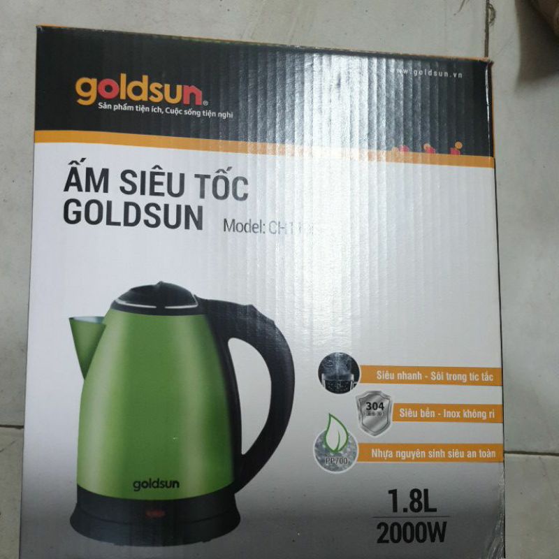 Ấm siêu tốc Goldsun CH1105 2 lớp cách điện dung tích lớn 1.8 lít