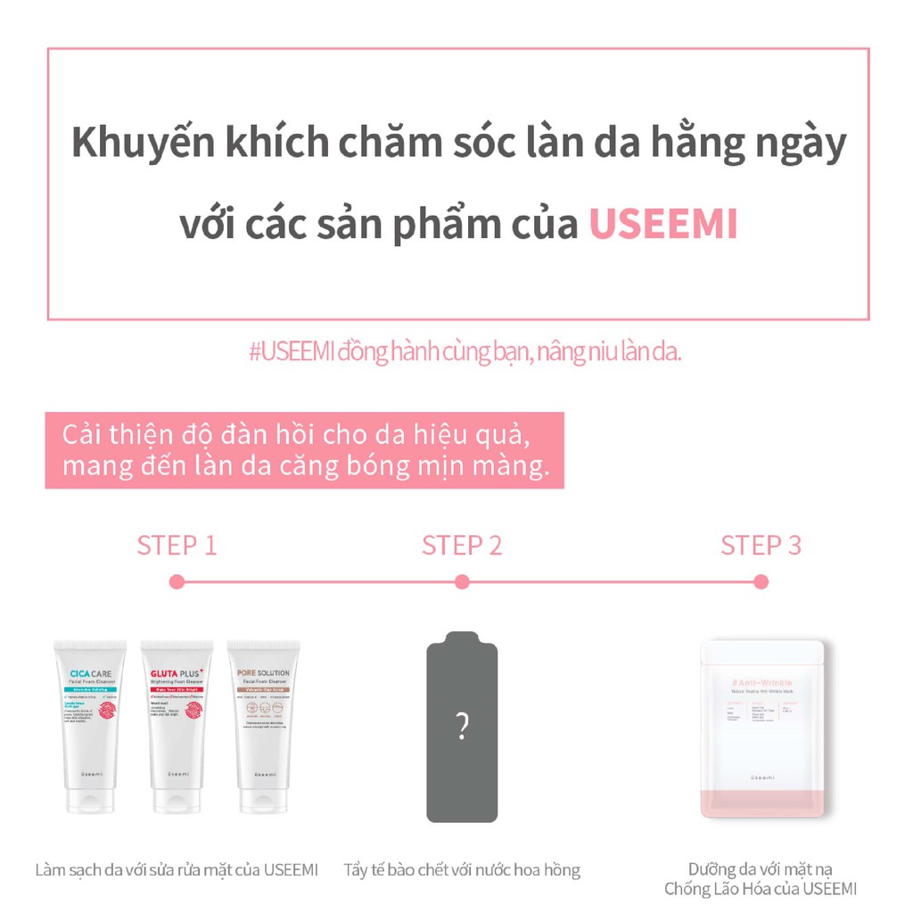 Set 10 Mặt Nạ USEEMI Chiết Xuất Tự Nhiên Phục Hồi Da Chống Lão Hóa