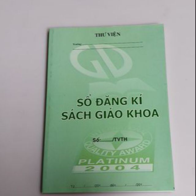 Sổ đăng kí sách giáo khoa