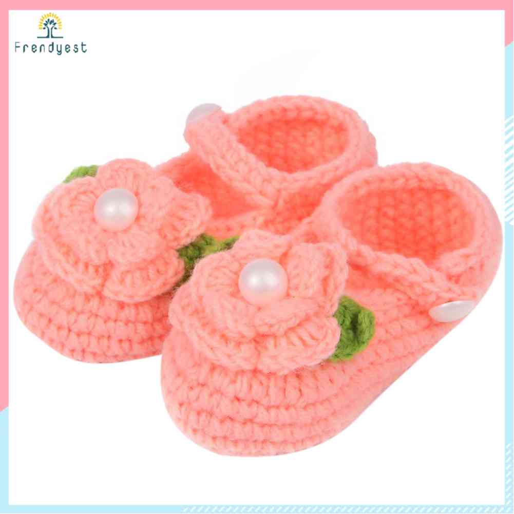 Giày Đan Len Thủ Công Cho Bé Sơ Sinh