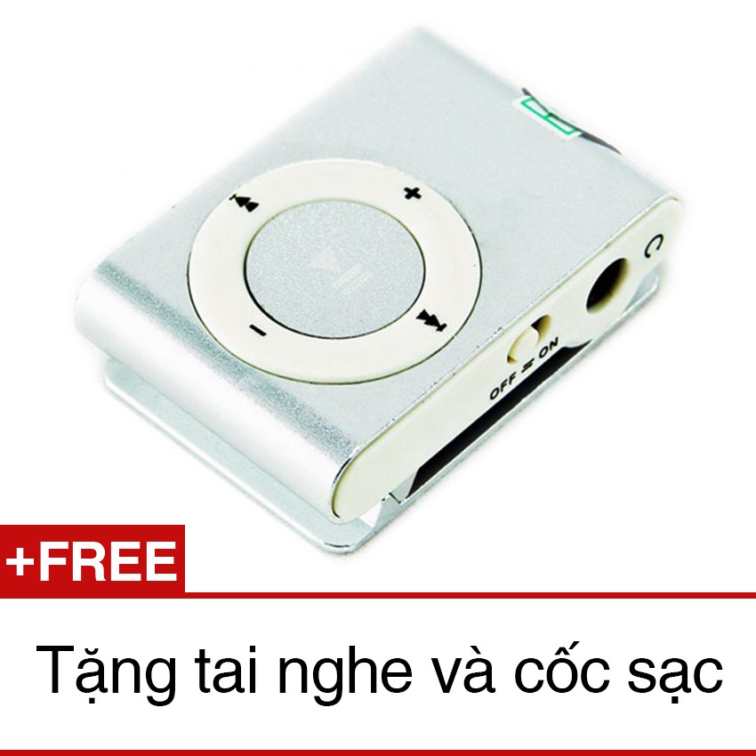 Máy nghe nhạc MP3 tặng tai nghe và cốc sạc