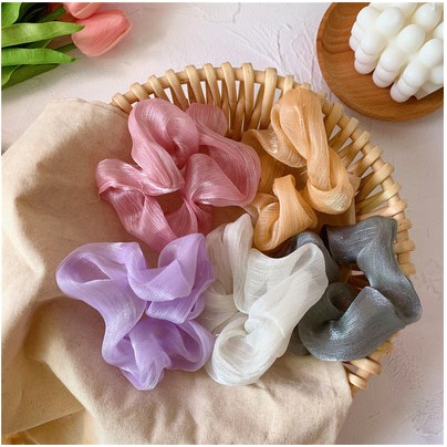 [Mã 151FASHIONSALE1 giảm 10K đơn 50K]Cột tóc,Dây buộc tóc, Scrunchies, Trơn Lấp Lánh