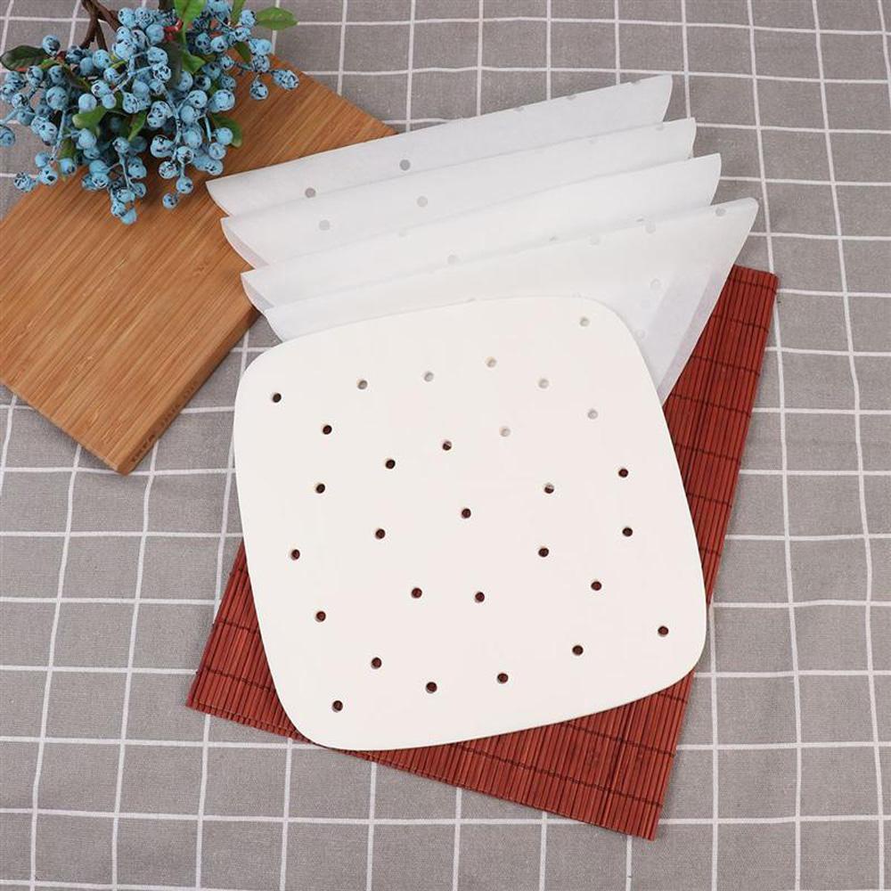 AUGUSTINA Bộ 100 Giấy Lót Chống Nhiệt Dùng Cho Nồi Chiên Không Dầu