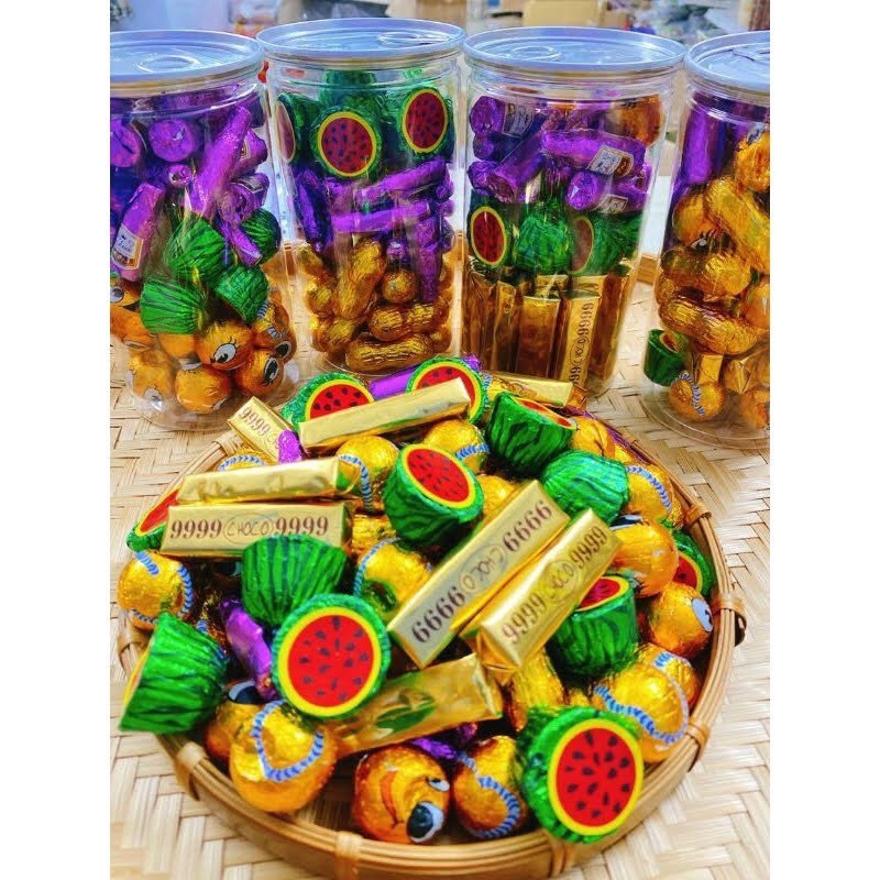 500GR KẸO SOCOLA MIX NHIỀU VỊ NGẪU NHIÊN SIÊU NGON