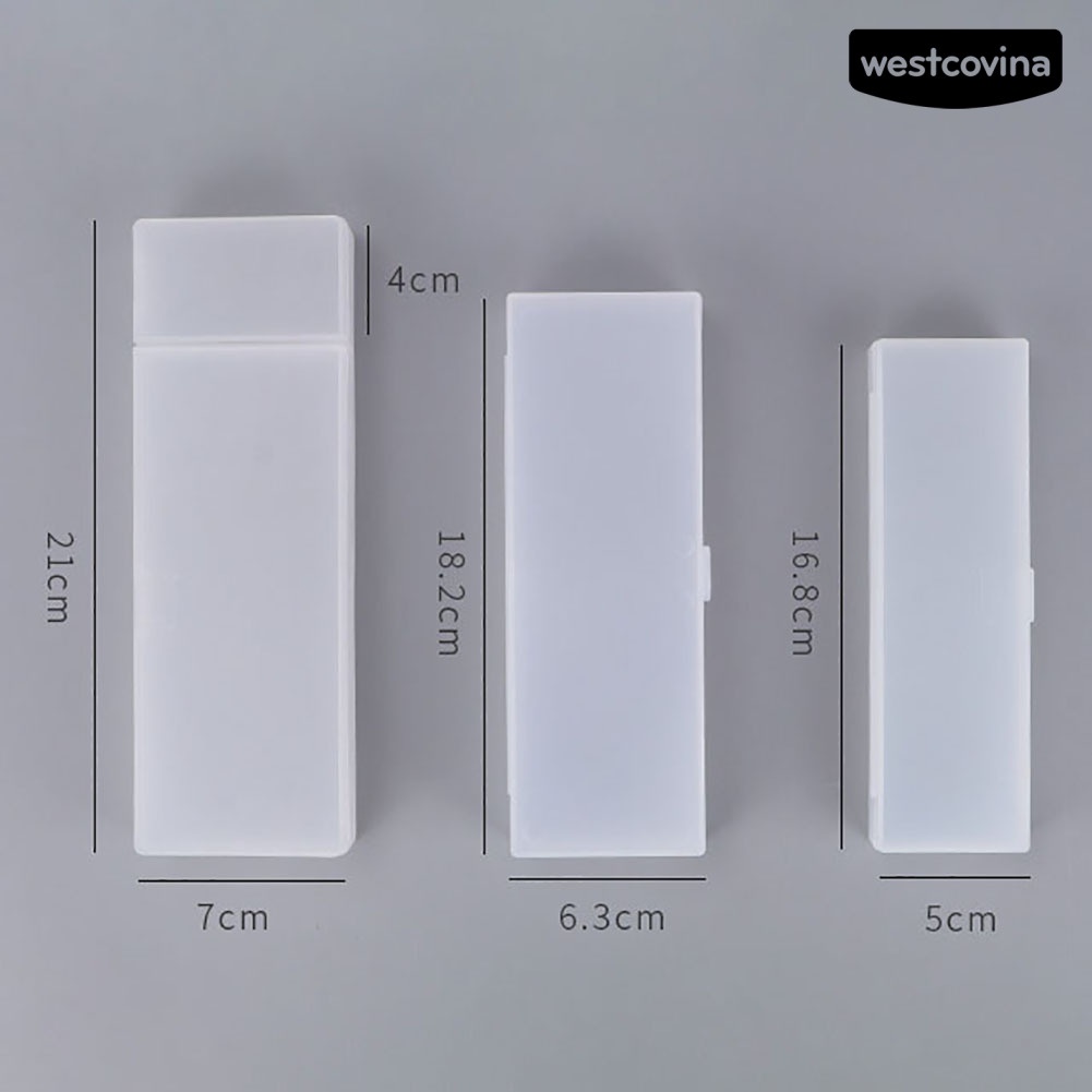 [Hot]✍Hộp Đựng Bút Bán Trong Suốt Bằng Nhựa Giá Đỡ