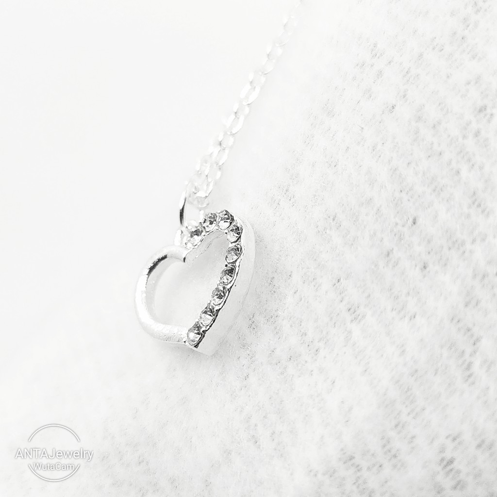 Dây chuyền bạc mặt hình trái tim phong cách Hàn Quốc dành cho nữ ANTA Jewelry - ATJ3550