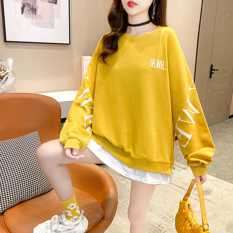 Áo Hoodie Nữ Tay Dài Giả Lông Phong Cách Hàn Quốc 2021