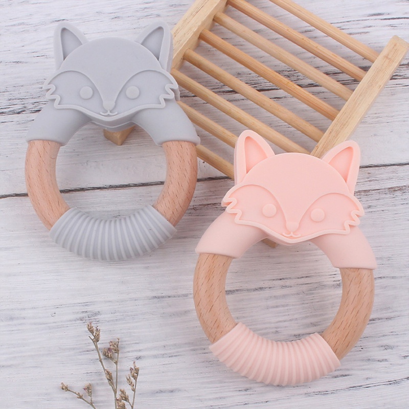 Haha Đồ Chơi Nhai Gặm Giảm Đau Cầm Tay Bằng Silicone Cho Bé Sơ Sinh