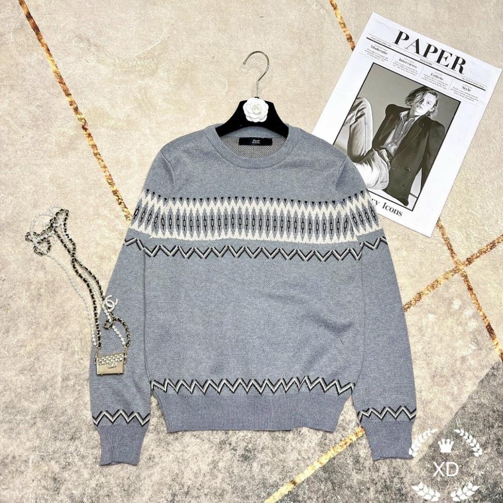 Áo len nữ cổ tròn, áo len lông cừu nữ from dễ mặc chât len cưu mềm tay bo gọn gàn hoạt tiết xinh xắn hàng quảng châu l1 | BigBuy360 - bigbuy360.vn