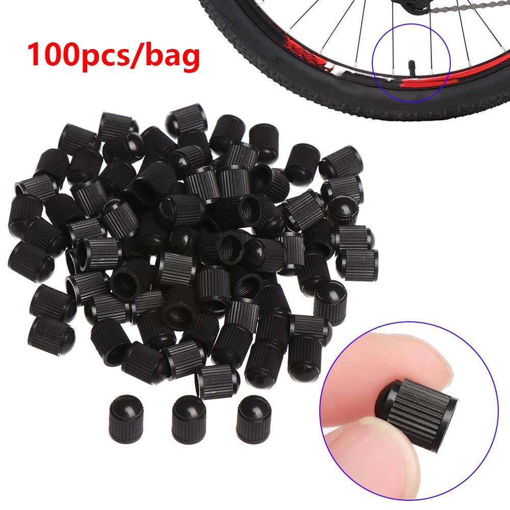 Set 100 Nắp Van Lốp Xe Hơi Thay Thế Bằng Nhựa