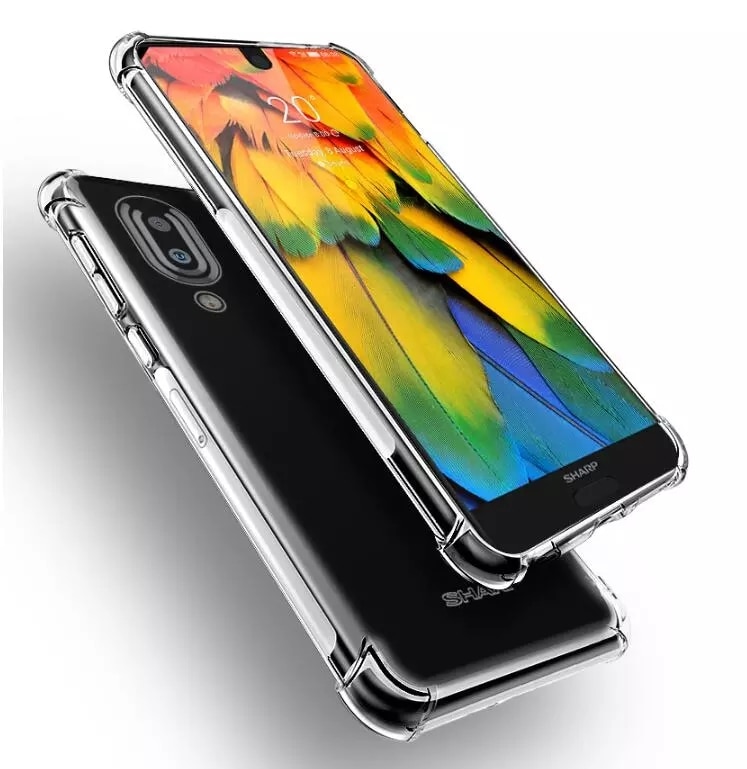 Ốp Điện Thoại Silicon + Kính Cường Lực 2 Trong 1 Cho Aquos S2 S3 R2