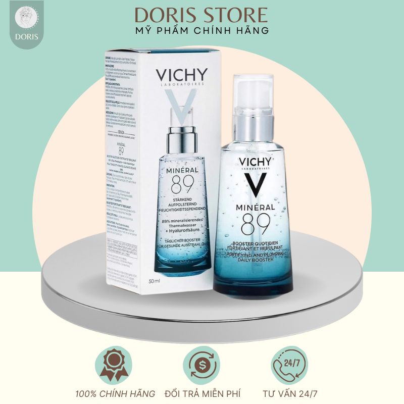 Serum vichy mineral 89 giúp da căng mọng 50ml,tinh chất khoáng Vichy cô đặc