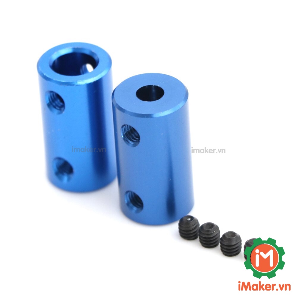 Khớp nối trục cứng 5*5mm, 5*8mm, 5x5mm, 5x8mm lắp trục trơn truyền động