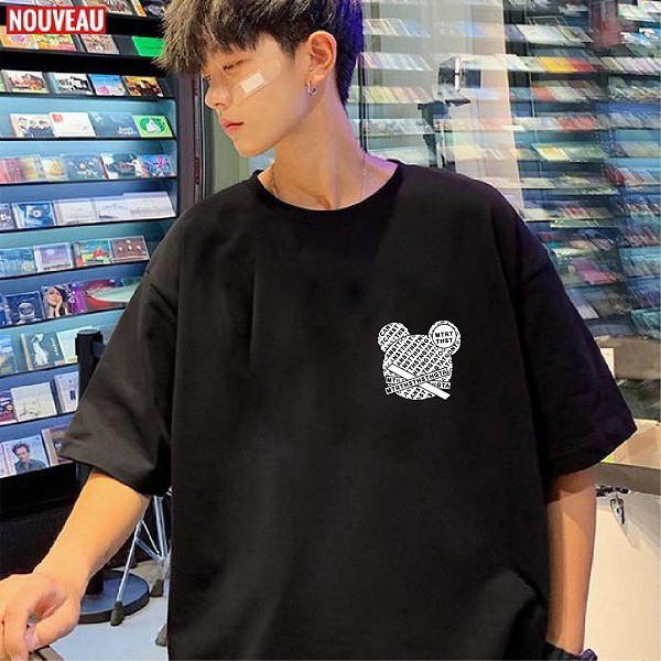 Áo Cộc Tay Form Rộng Unisex Giá Rẻ Cổ Tròn 2S Clothing Trendy Áo Phông Cổ Tròn Nam Form Rộng Basic Style Streetwear TA05