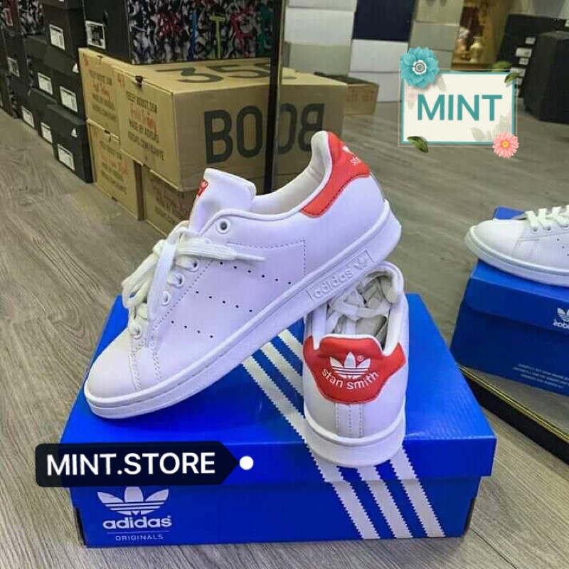 [Mã FASHIONT4WA2 giảm 10k đơn từ 50k] Giày Sneaker Stan Smith gót đỏ