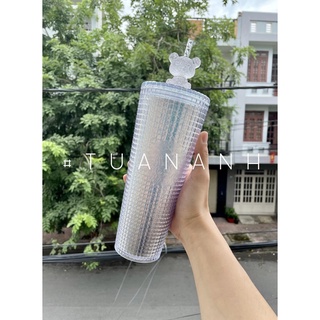Ly starbucks studded grid 2021 709ml - studded cup 24oz