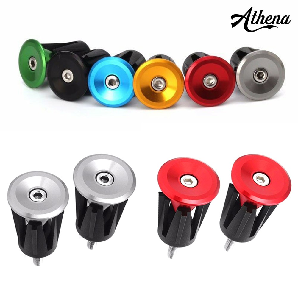 Phụ Kiện Chuyên Dụng Dành Cho Xe Đạp❀Bộ 2 Nút Gắn Tay Cầm Xe Đạp Bằng Hợp Kim Nhôm