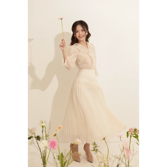 Set váy voan tiểu thư ANGELIC