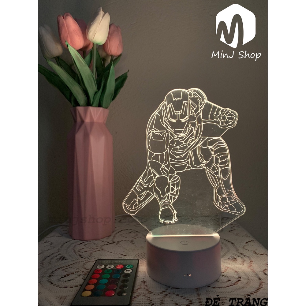 Đèn Ngủ 3D Led Iron Man | MinJ Shop | Đèn Ngủ 3D | Đèn Trang Trí & Quà Tặng Độc Đáo