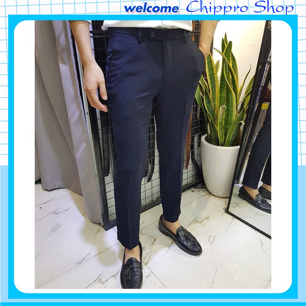 Quần tây nam vải Tuyết Mưa loại 1 dáng ôm , ống côn | BigBuy360 - bigbuy360.vn