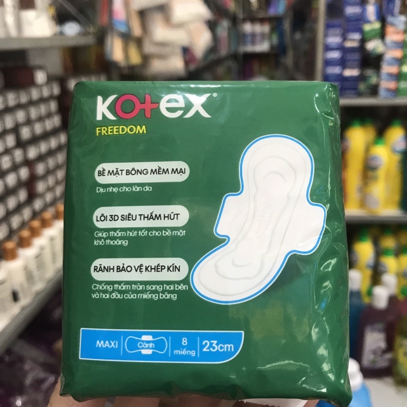 Băng vệ sinh KOTEX freedom maxi cánh
