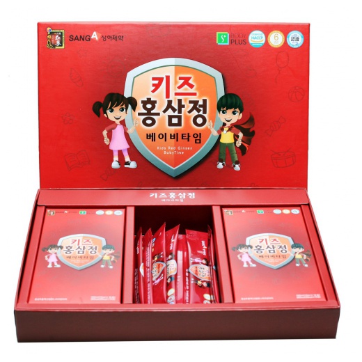Hồng Sâm Baby Sanga Hàn Quốc Nước Hồng Sâm Cho Bé Kids Red Ginsen BabyTime Hộp 30 Gói