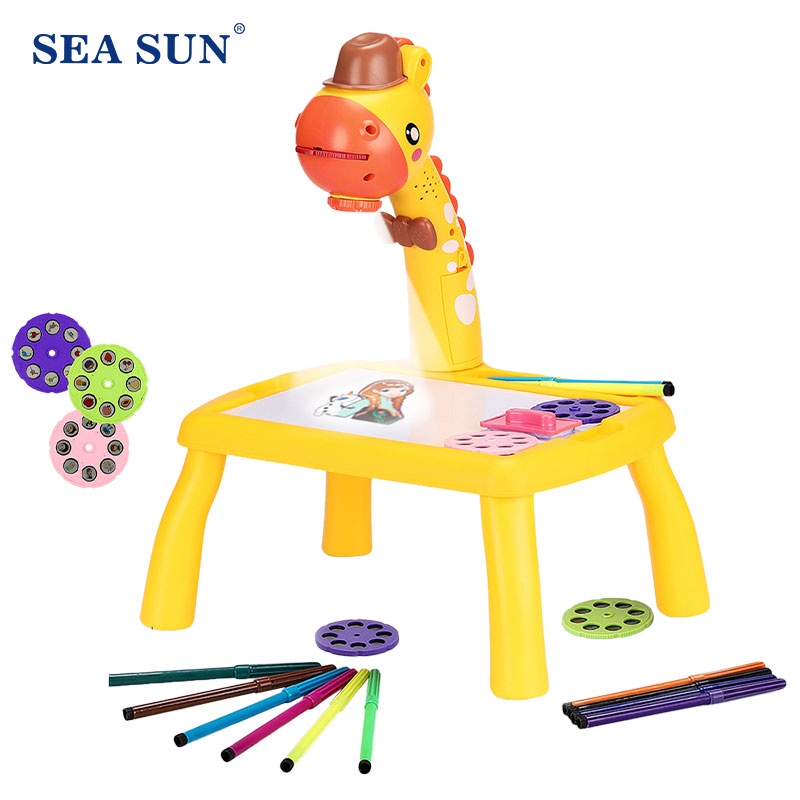 Đồ chơi bảng vẽ SEA SUN TOYS hình hươu cao cổ đáng yêu cho bé