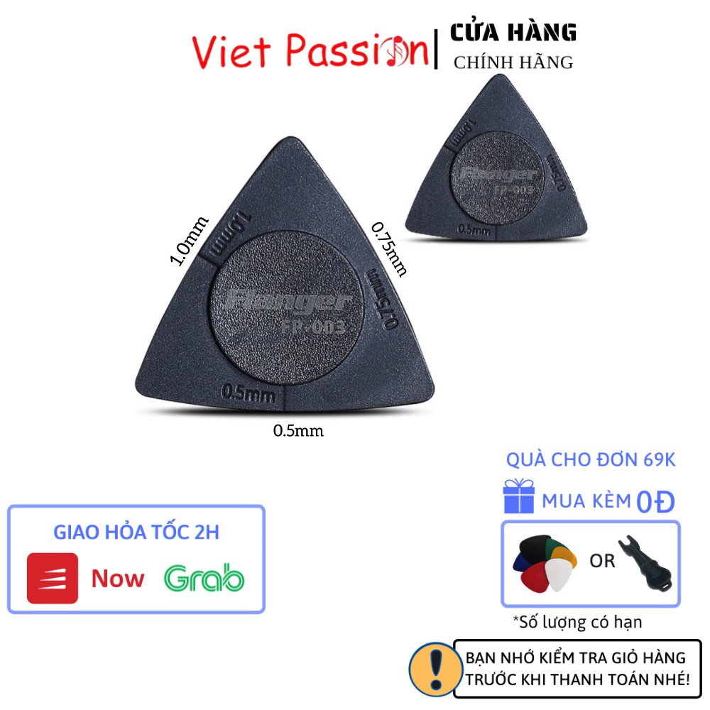 Pick gảy, phím gảy bặc biệt 3 Trong 1 tiện lợi với 3 cỡ 0,5mm 0,75mm và 1mm Viet Passion