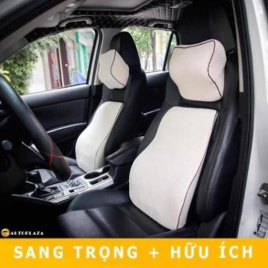 BỘ GỐI TỰA LƯNG XE HƠI CAO SU NON