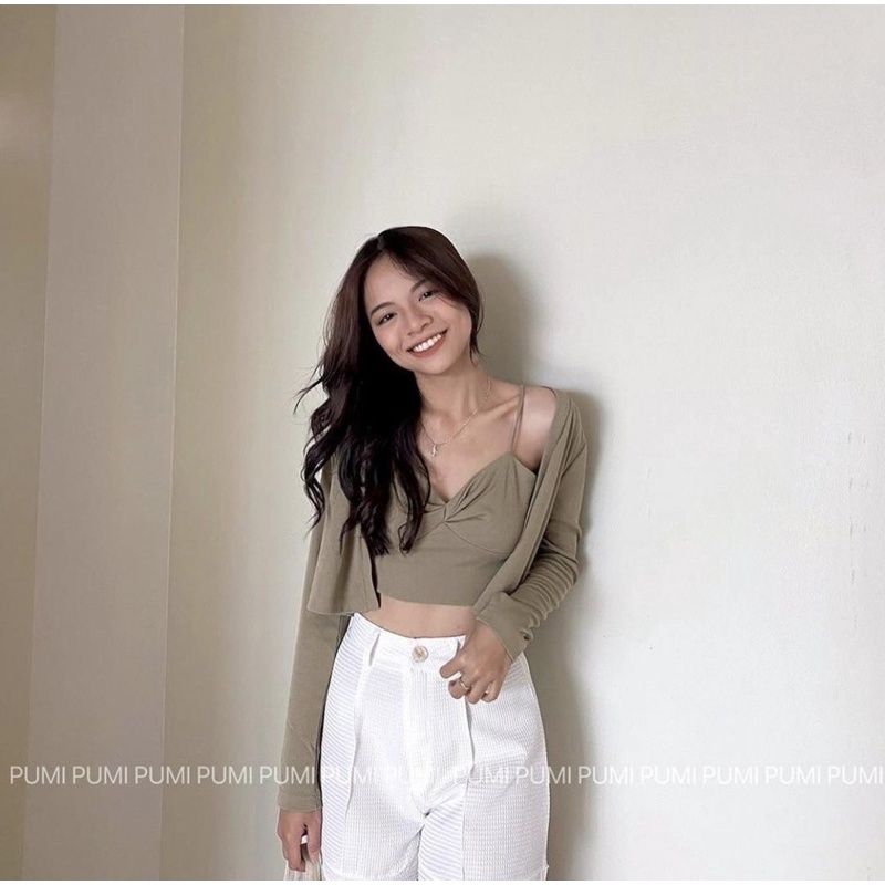 Set Áo Xoắn Ngực Đủ Màu