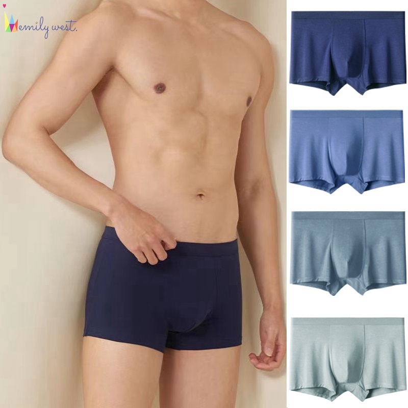 2 Quần lót boxer vải modal co giãn thời trang dành cho nam