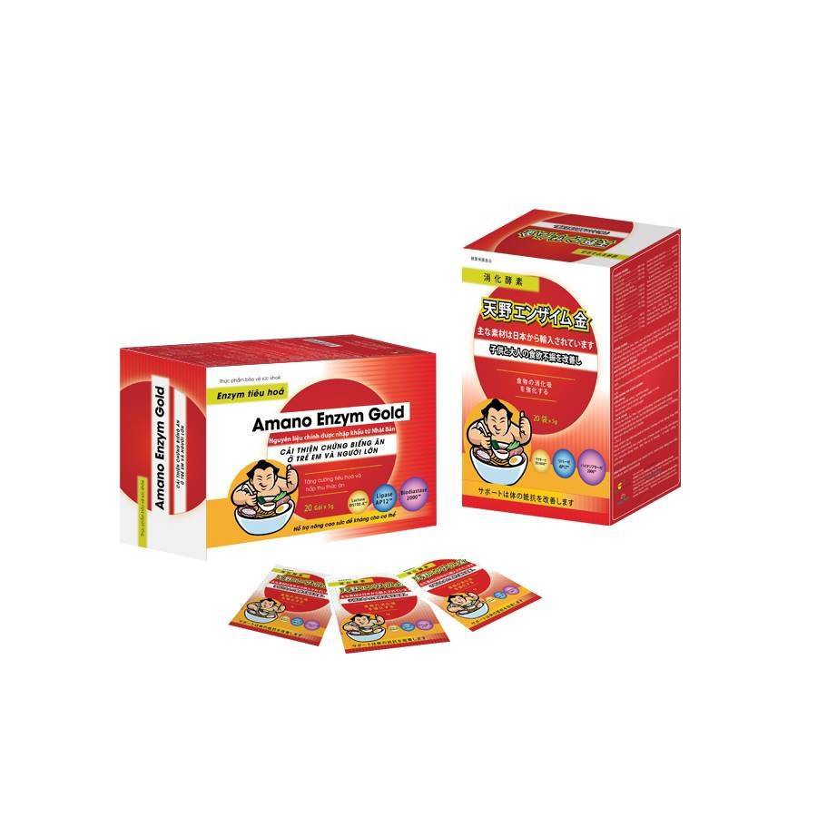 AMANO ENZYM GOLD - Men tiêu hóa số 1 Nhật Bản giúp giải quyết táo bón , biếng ăn ở trẻ hộp 20 gói 5g