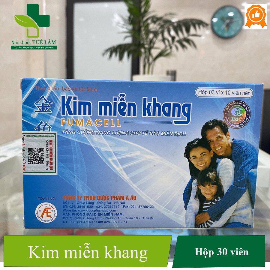 Kim miễn khang fumacell hộp 30 viên hỗ trợ người bị bệnh Lupus ban đỏ, vẩy nến
