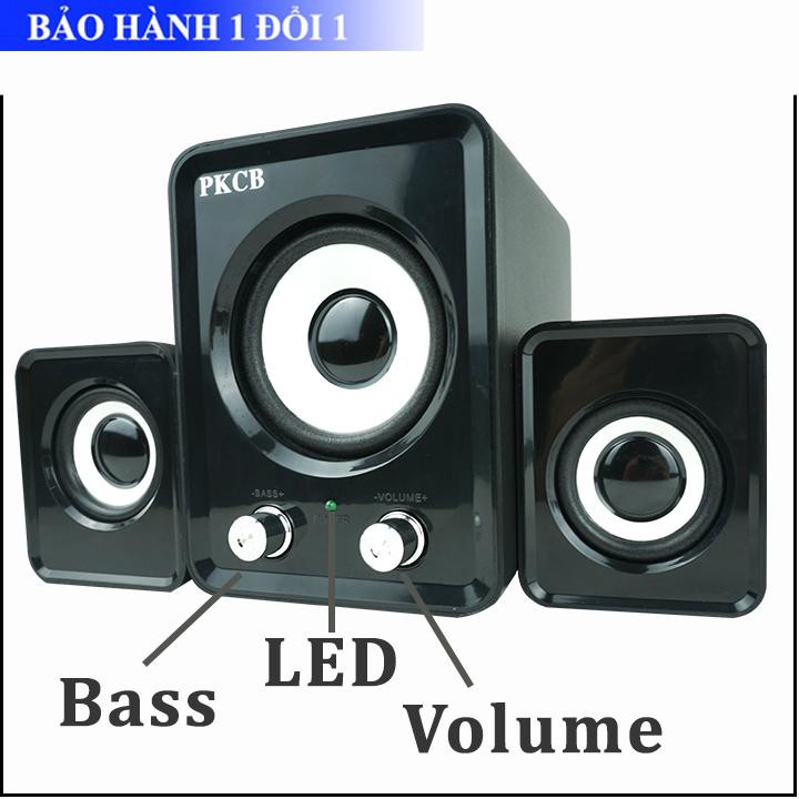 Loa Bass ấm Nghe Nhạc Điện thoại Máy tính, PKCB 201 Speakers PF94