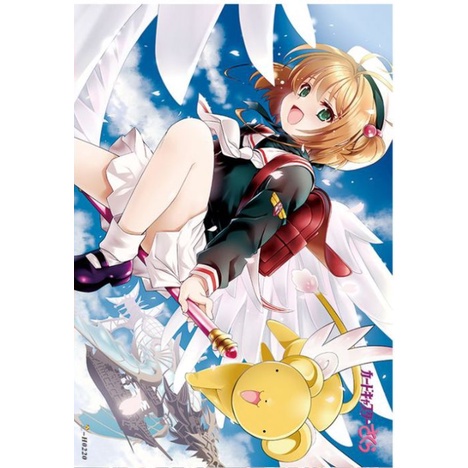 Tranh Treo Tường Trang Trí In Hình Anime Sakura Thủ Lĩnh Thẻ Bài Dễ Thương