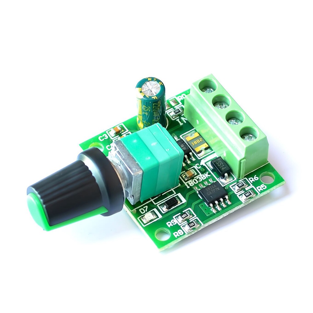 Mô Tơ Điều Chỉnh Tốc Độ Động Cơ PWM DC 1.8V 3V 5V 6V 12V 2A 1803BK
