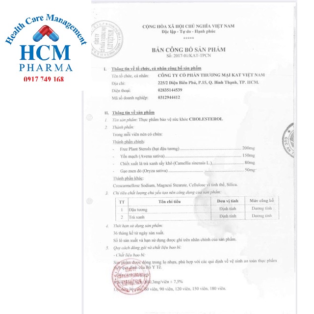 Viên Uống Giảm Mỡ Máu ORGANIKA CHOLESTEROL 60V nhập khẩu Canada KAT04