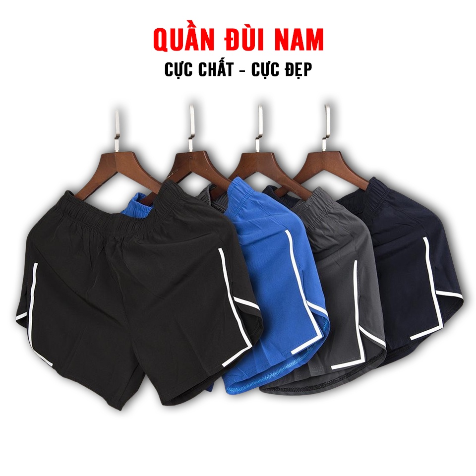 Quần đùi nam dáng ngắn mặc tập thể thao, chạy bộ, tập gym, làm quần ngủ mặc nhà cực chất