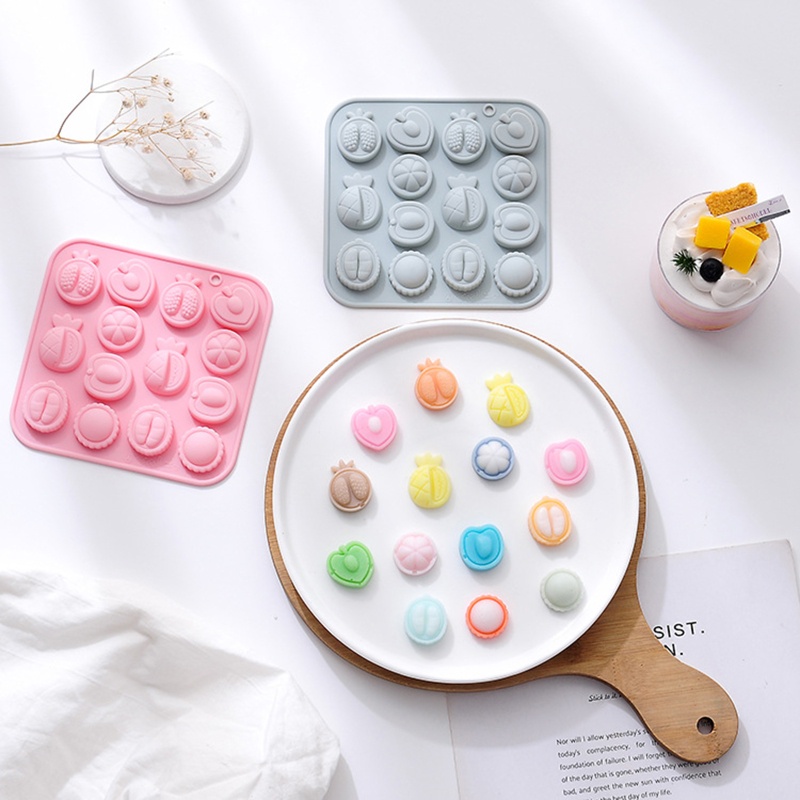 Khuôn Silicone Tạo Hình Trái Cây 3D Trang Trí Bánh DIY