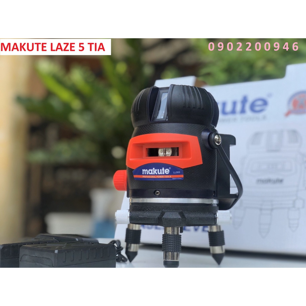 máy bắn cốt laze | máy bắn cốt laze tia 5 tia xanh Makute LL005 tiêu chuẩn nhật