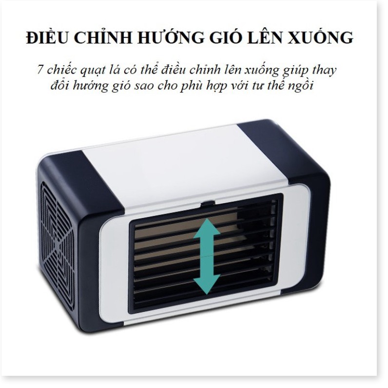 Quạt mini làm mát điều chỉnh hướng gió Refreshing để bàn Công Nghệ Nhật Bản