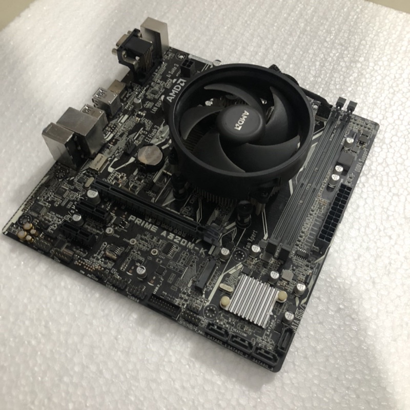 Bộ Mainboard Asus Prime A320M-K + Ryzen 2200G: BH hãng T2.2022